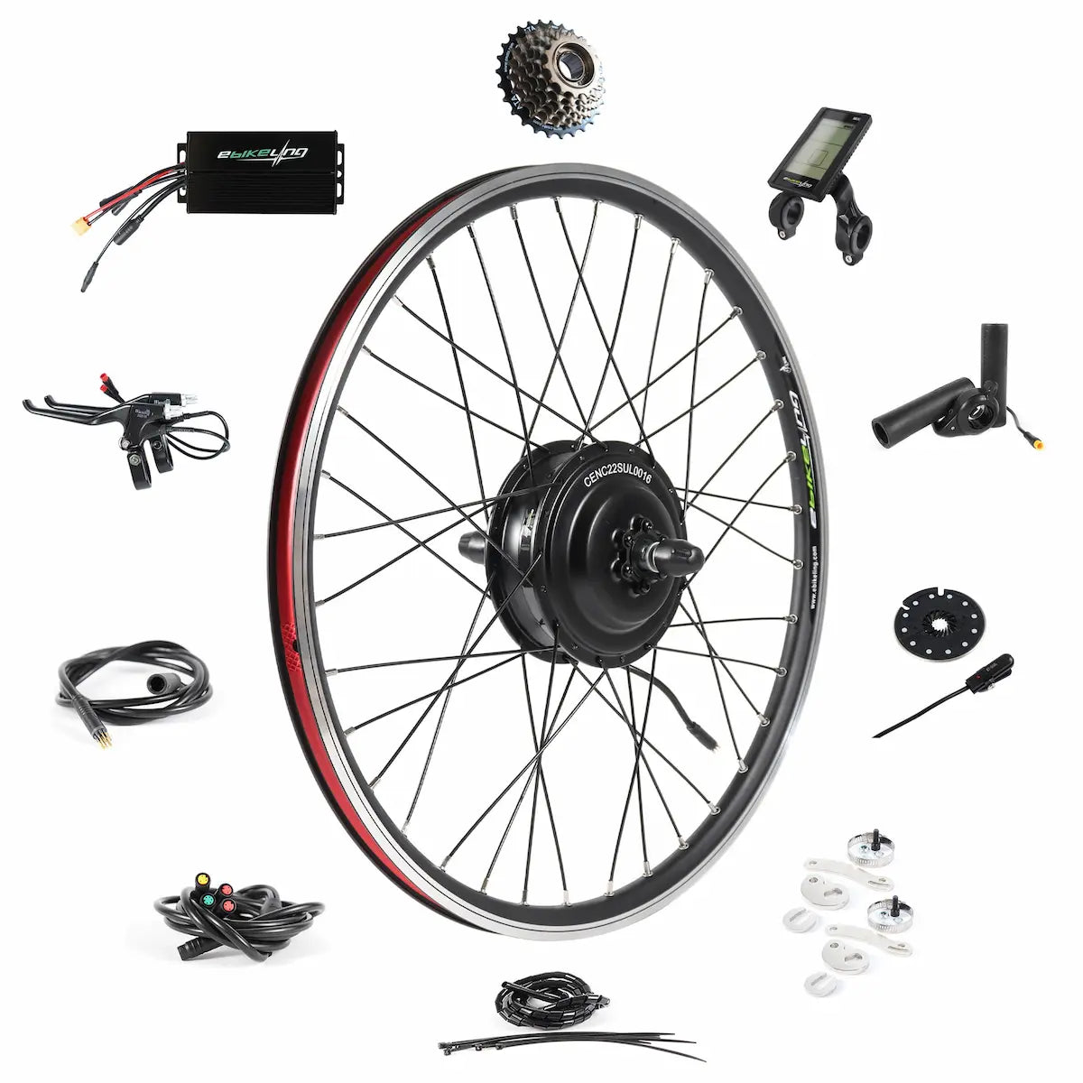 Kit Conversione E-Bike YOSE POWER 36V 350W 28” Posteriore + Batteria 36V 13Ah