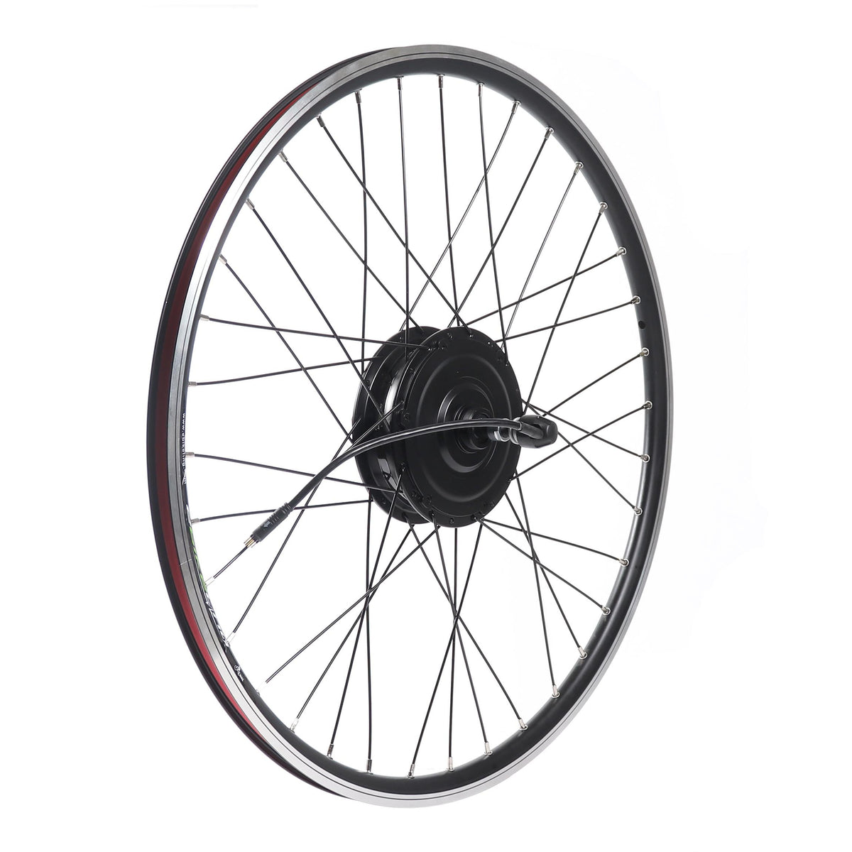 eBikeling Waterproof 36V 750W Geared 700C Rear Motor Wheel Electric Bicycle Ebike Conversion Kit, Silver