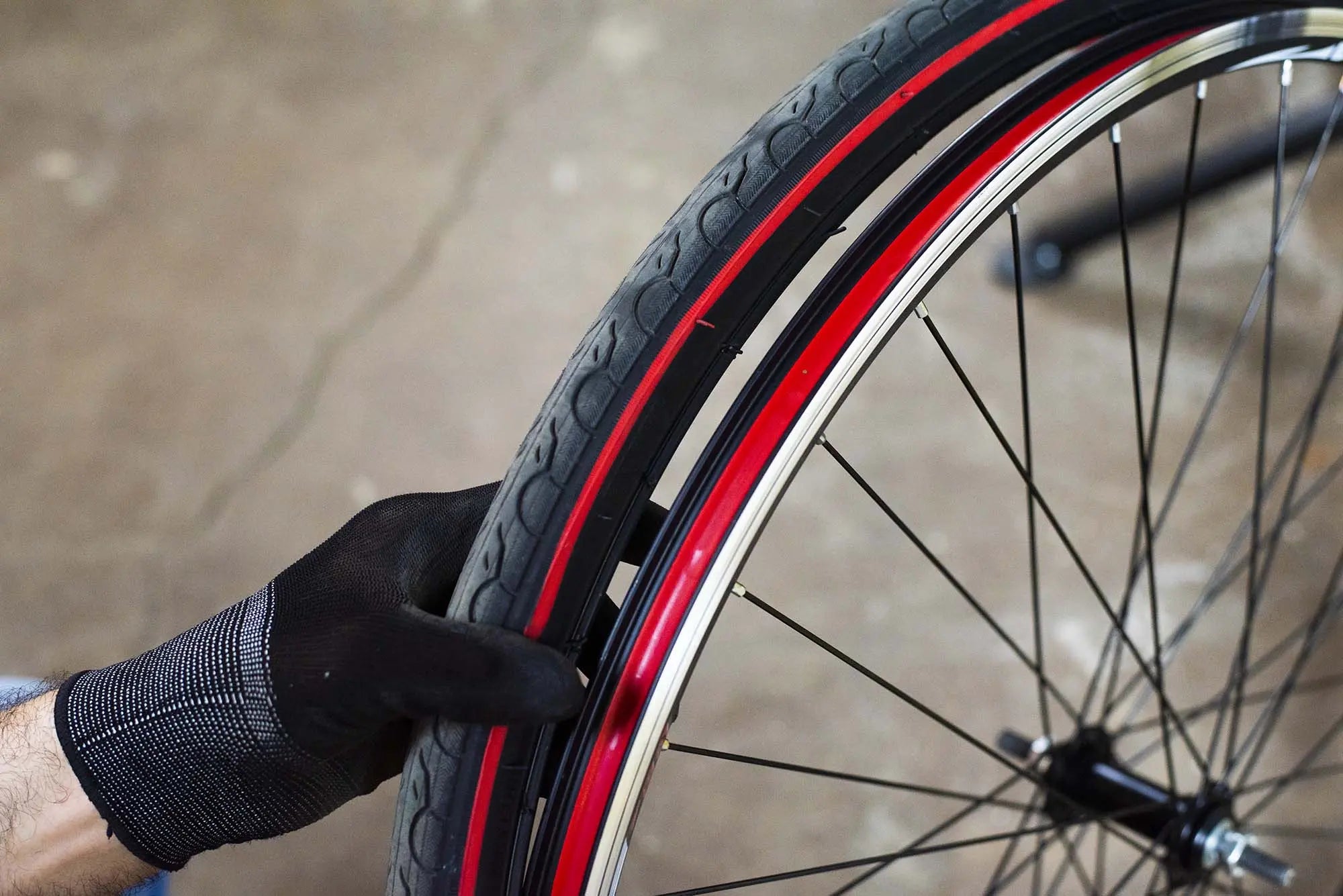 Bike tire discount off rim