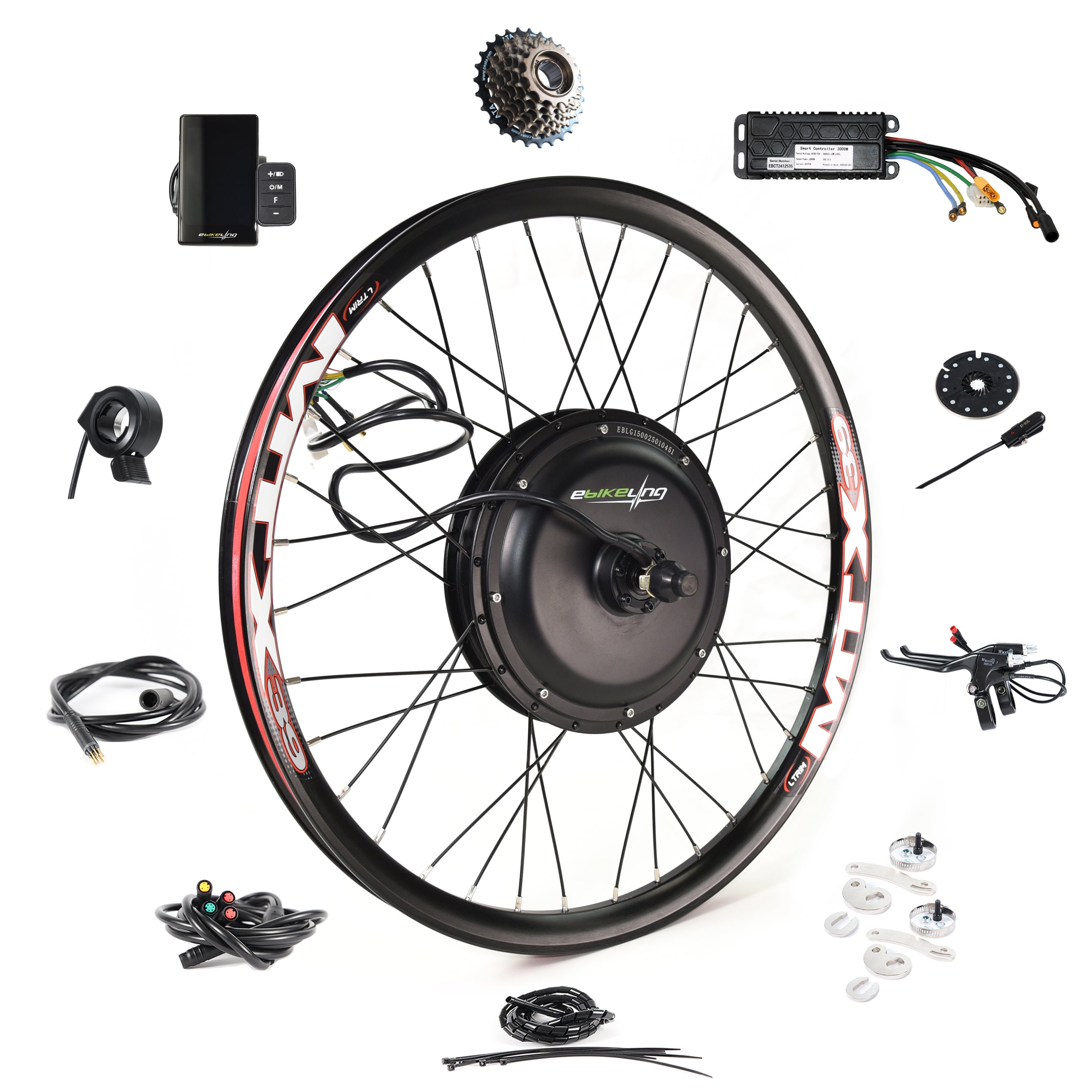 2000W Direct-Drive Ebike Conversion Kit (3000W Peak) Rear / 27.5