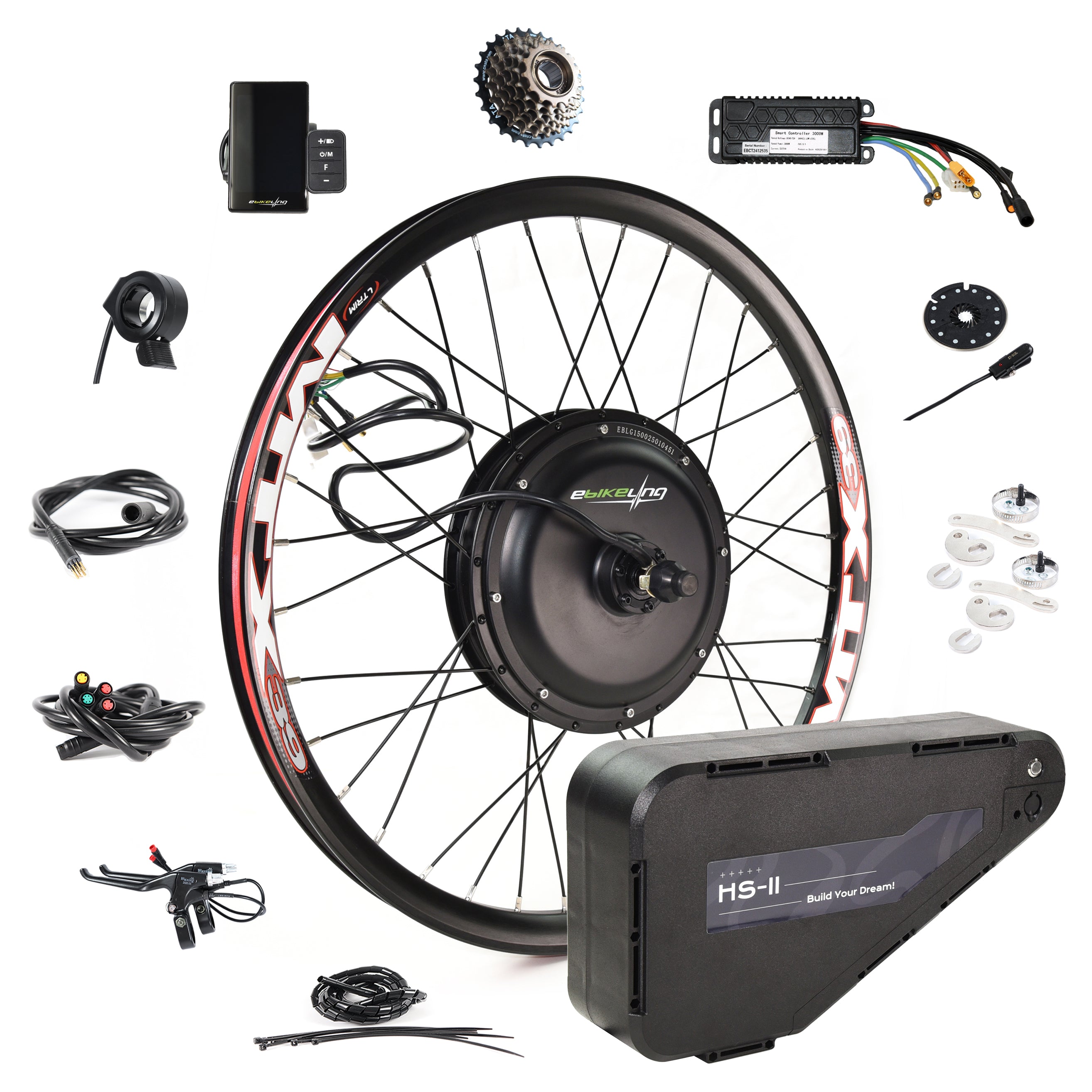 2000W Direct-Drive Ebike Conversion Kit (3000W Peak) Rear / 27.5 2000W Direct-Drive Ebike Conversion Kit (3000W Peak) Rear / 27.5