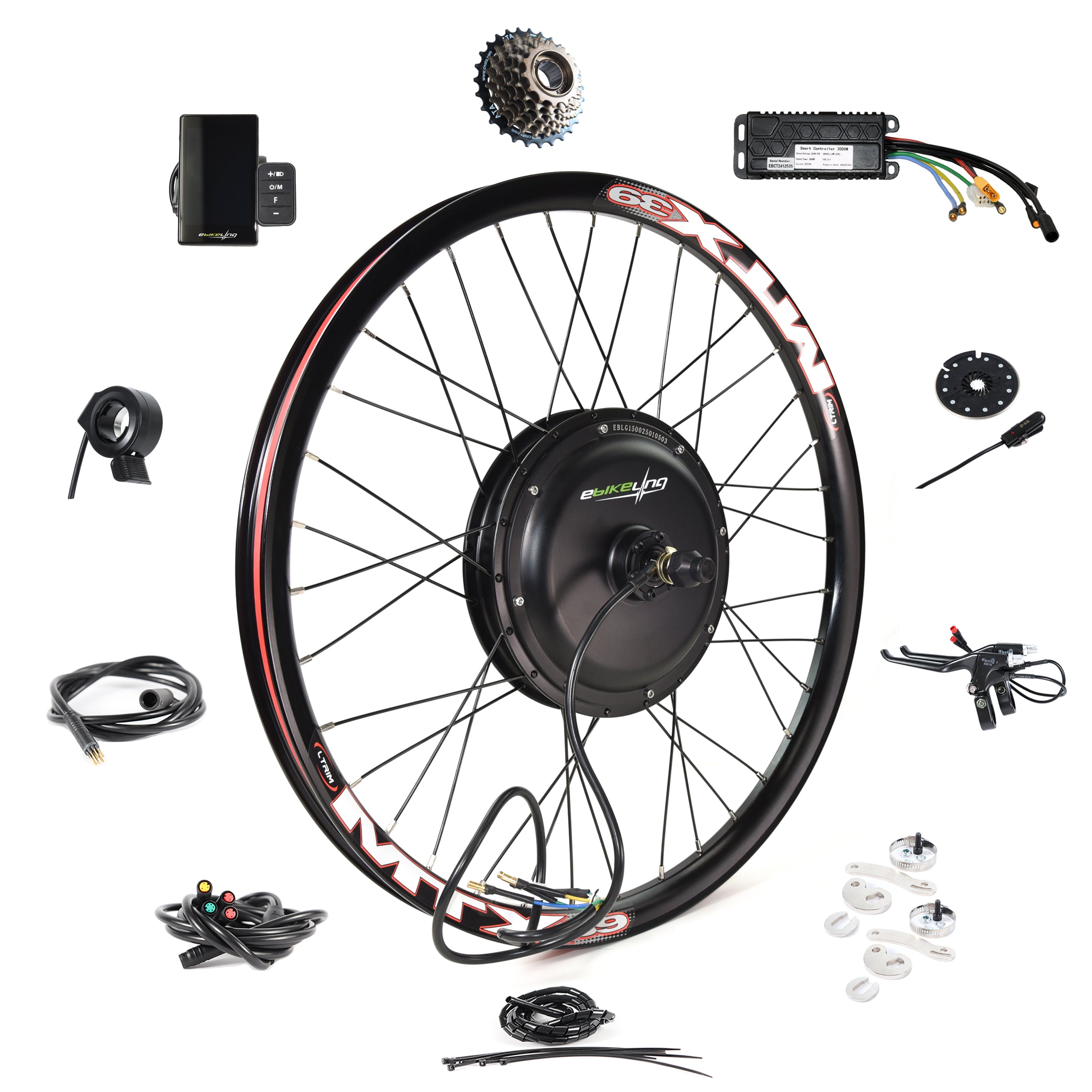 2000W Direct-Drive Ebike Conversion Kit (3000W Peak) Rear / 27.5