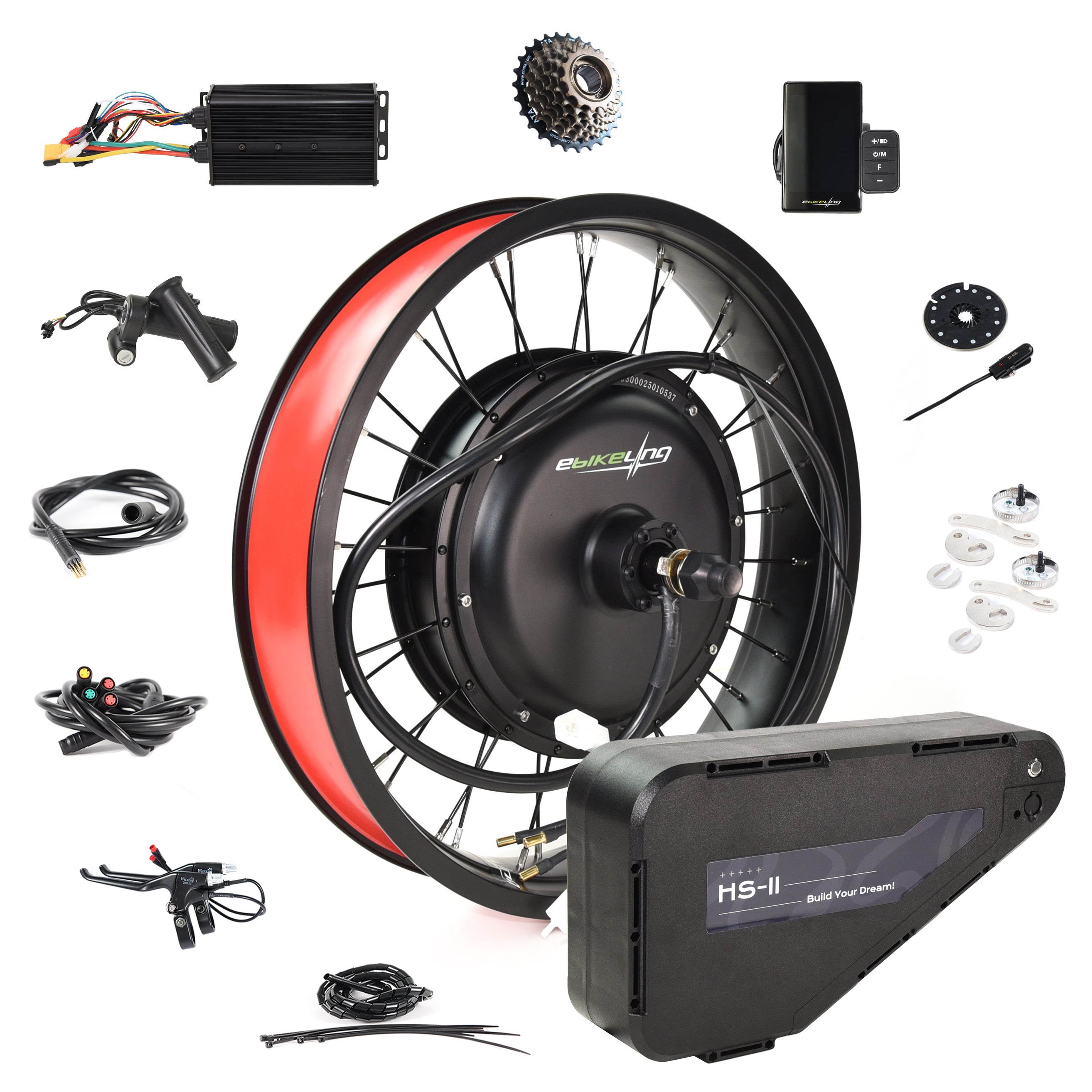 3000W Direct-Drive Ebike Conversion Kit – eBikeling