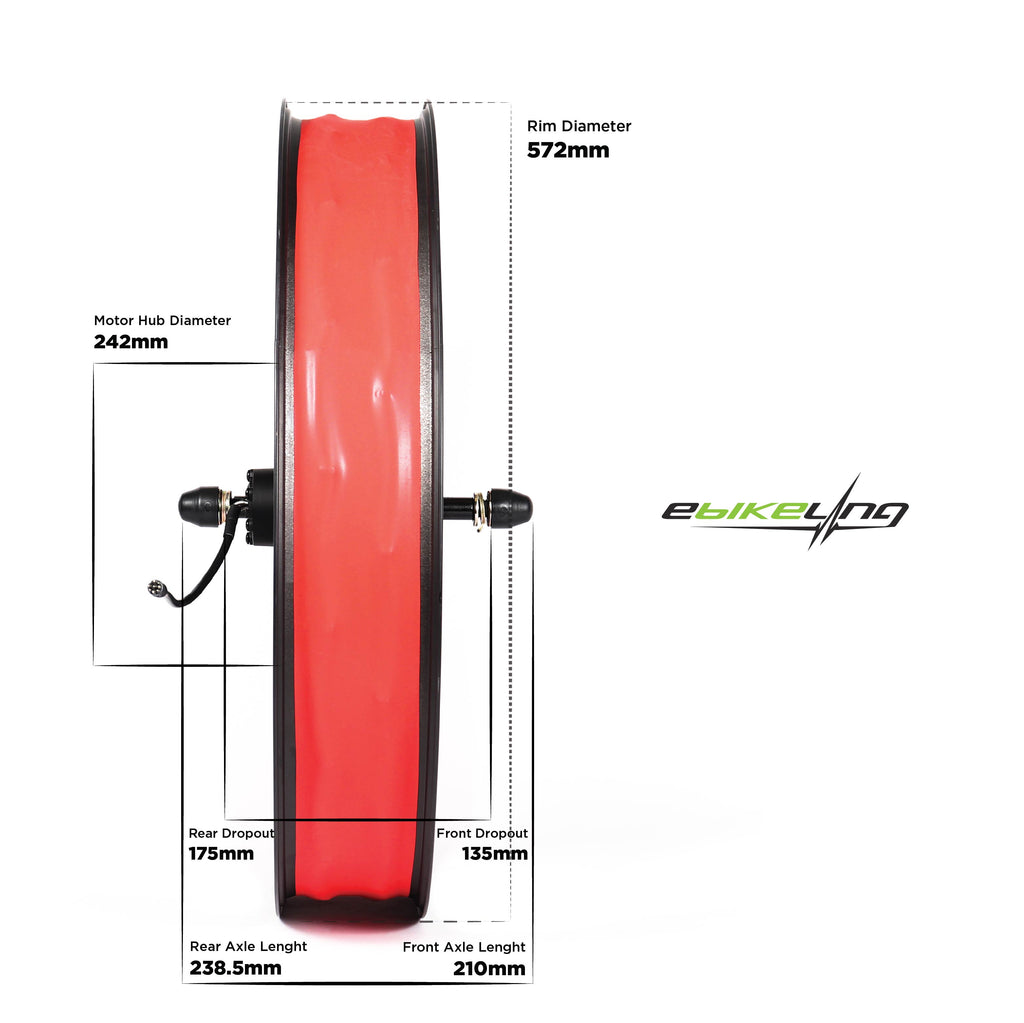 48V 1200W Ebike Conversion Kit Ebikeling