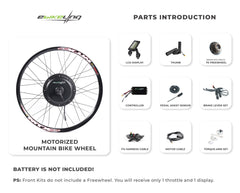 Shop 48V 1200W Direct Drive eBike Kits eBikeling Bestseller