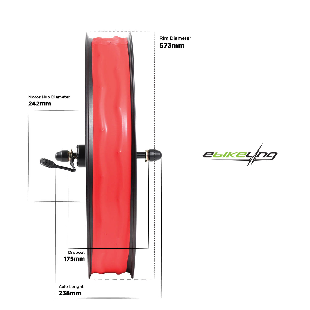 48V 1500W Ebike Conversion Kit Ebikeling