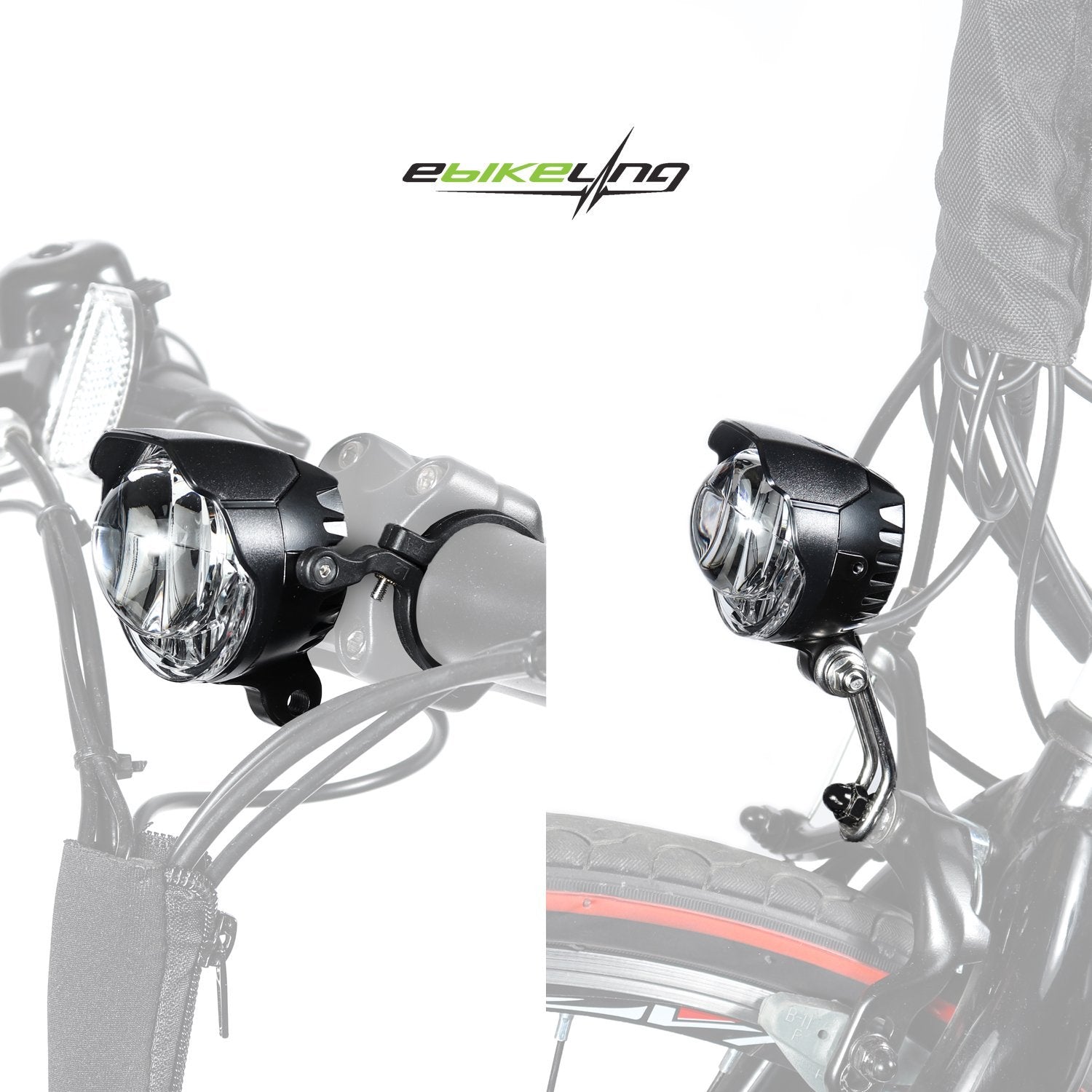 eBikeling Electric Bicycle Headlight / Extremely Bright Waterproof Bicycle Front Light with Horn / E bike Lights for Bikes at Night, E bike eBikeling Electric Bicycle Headlight / Extremely Bright Waterproof Bicycle Front Light with Horn / E bike Lights for Bikes at Night, E bike